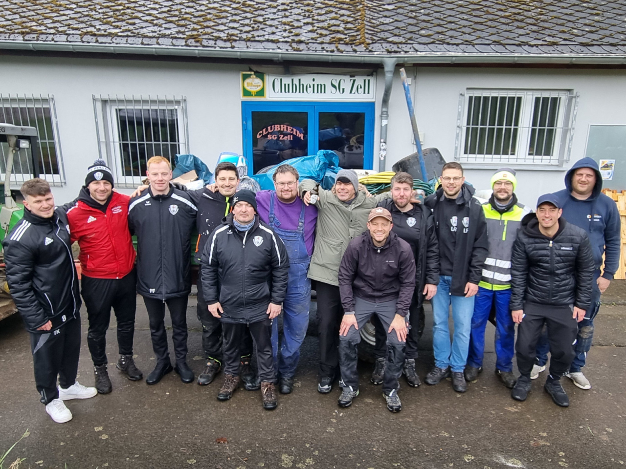 Die Gruppe der SG Zell beim Umwelttag 2026.