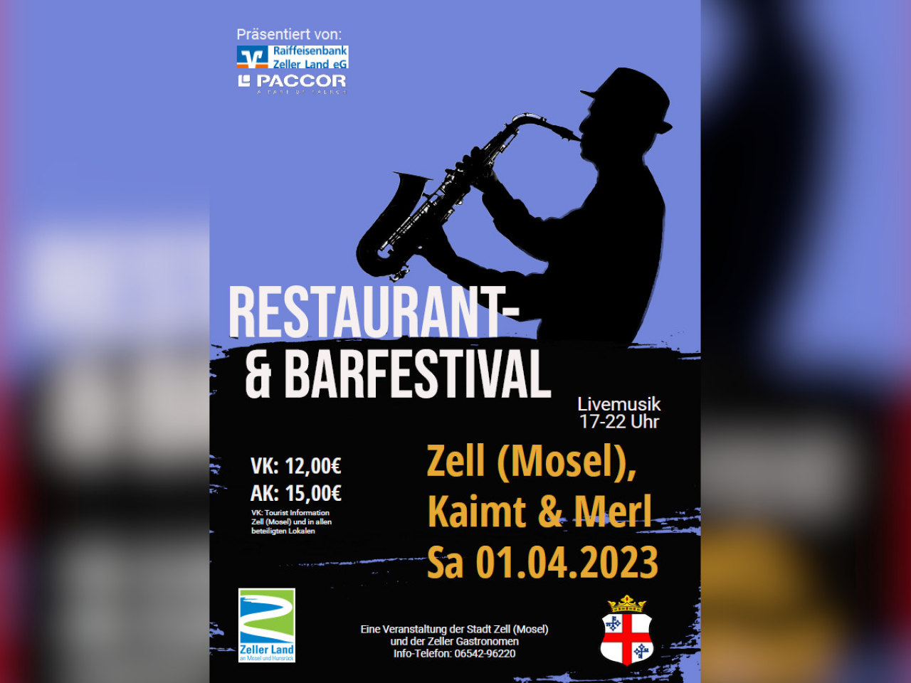 Veranstaltungsinfo Restaurant- und Barfestival Zell Mosel.