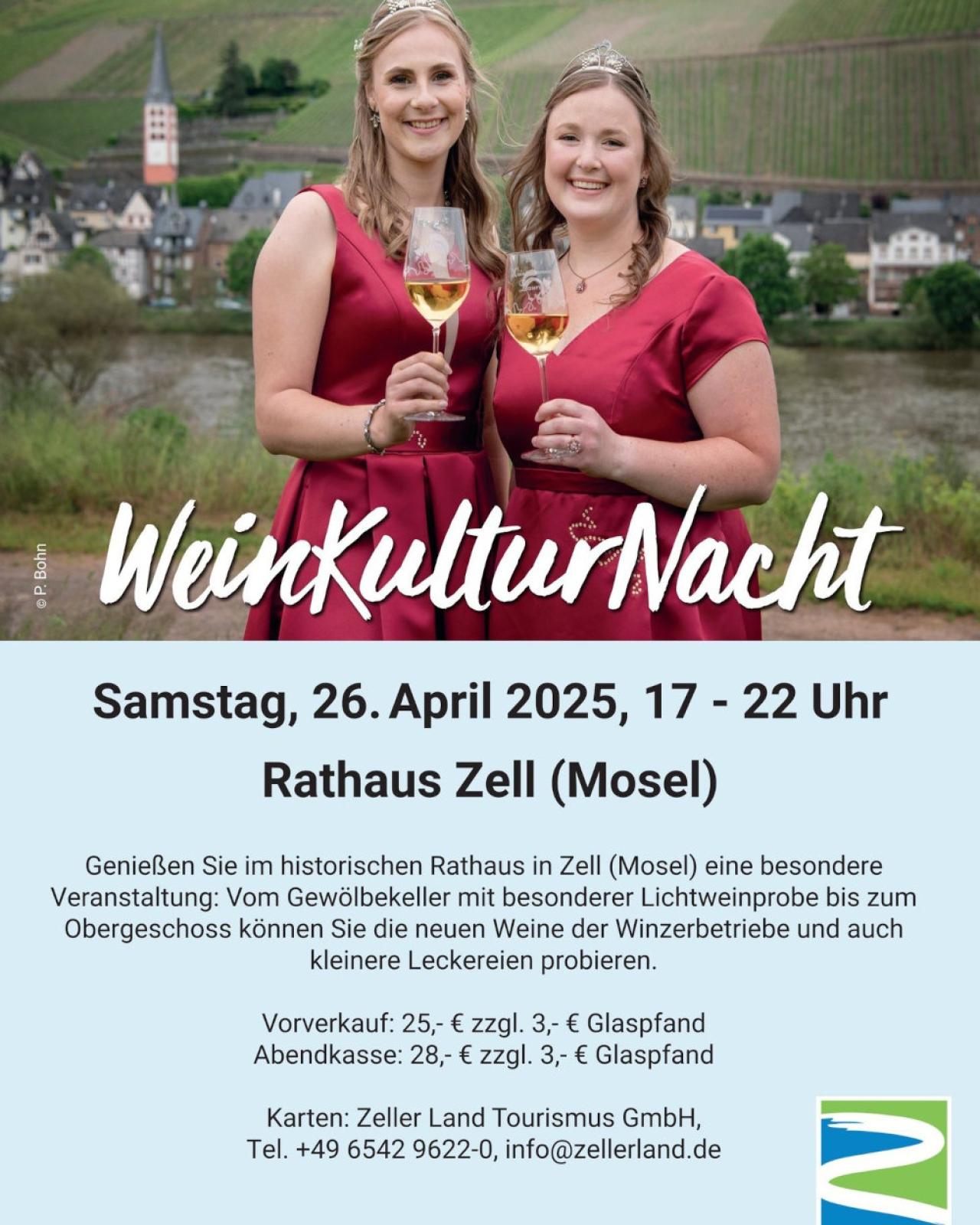 Informationen zur WeinKulturnacht 2025 in Zell.