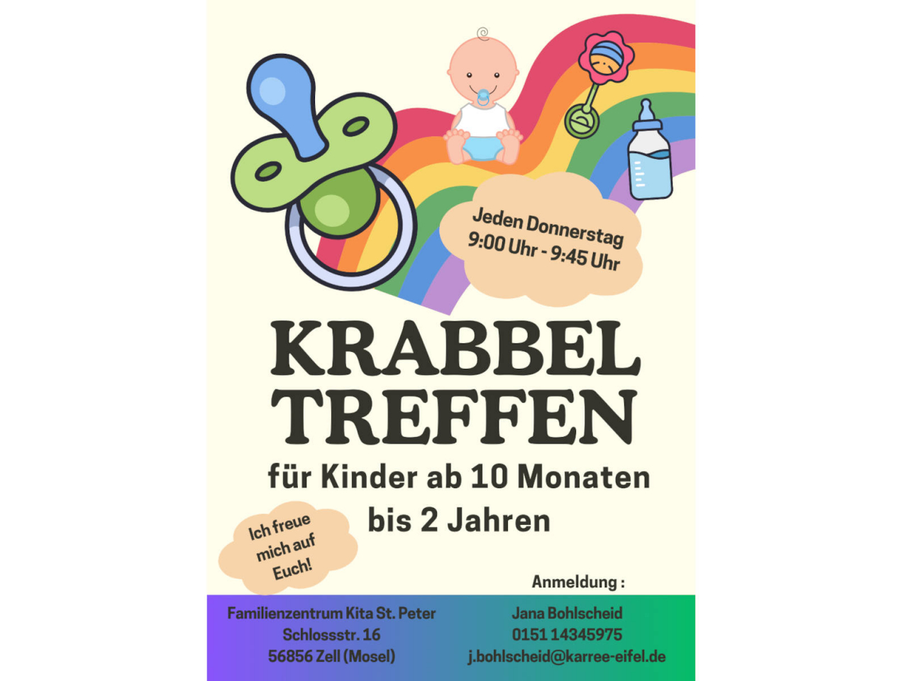 Krabbeltreffen in der Zeller Kita St. Peter.