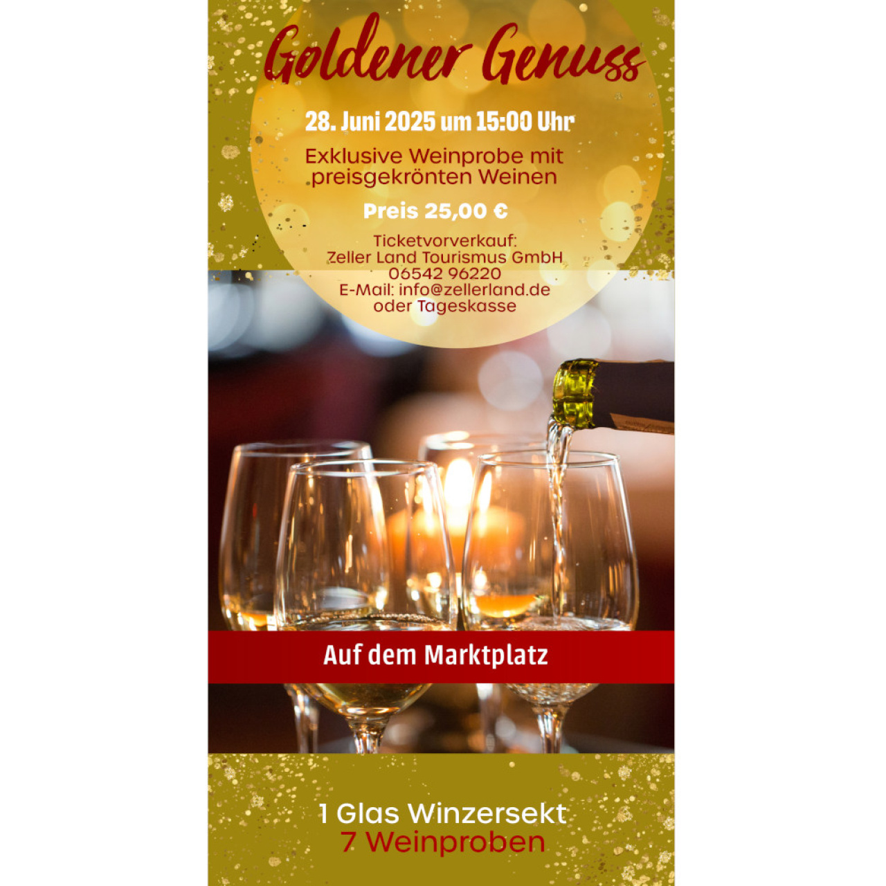 Informationen zur Weinprobe beim Weinfest in Zell Mosel 2025.
